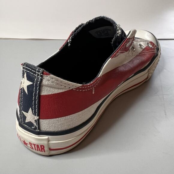 Converse All Star Lo Sneakers USA FLAG Junior Size 5 Shoes - Picture 4 of 16